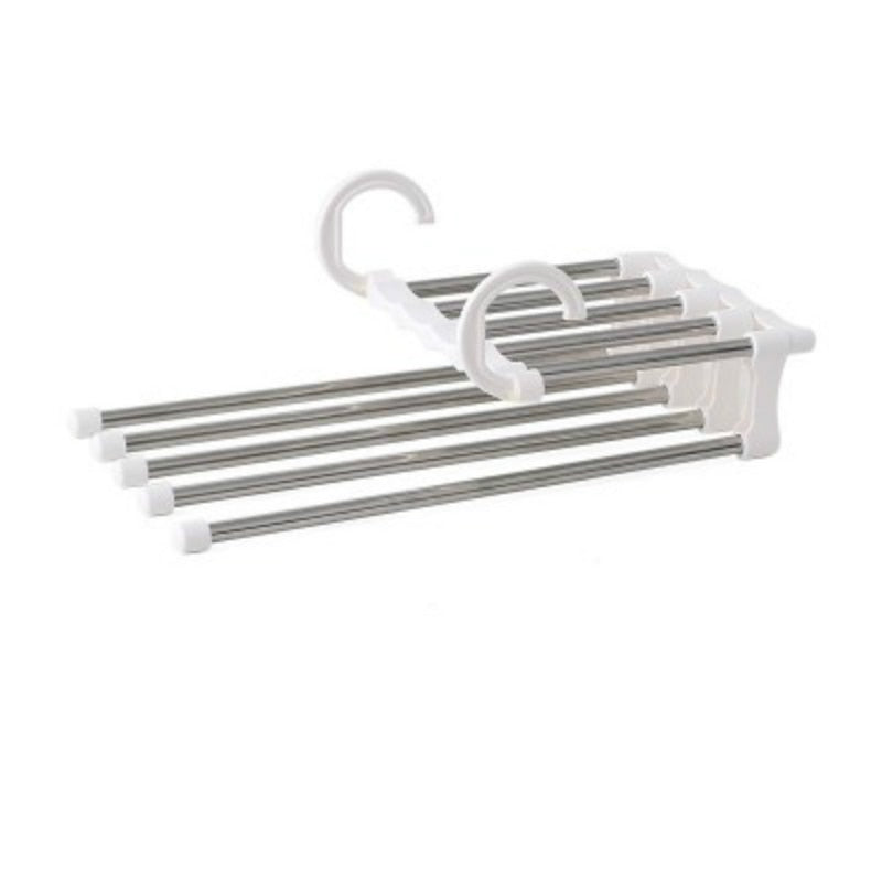 5 In 1 Stainless Steel Pants Folding Storage Rack