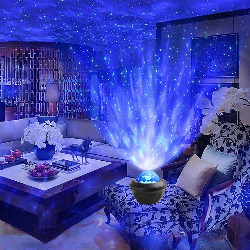 LED Galaxy Bluetooth Speaker Projector