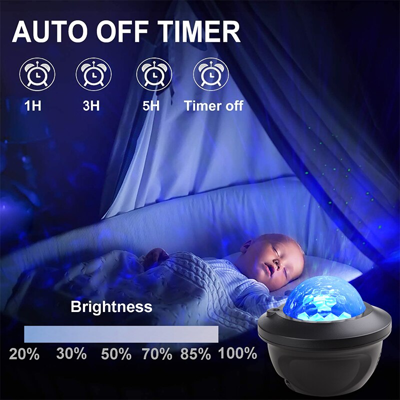 LED Galaxy Bluetooth Speaker Projector