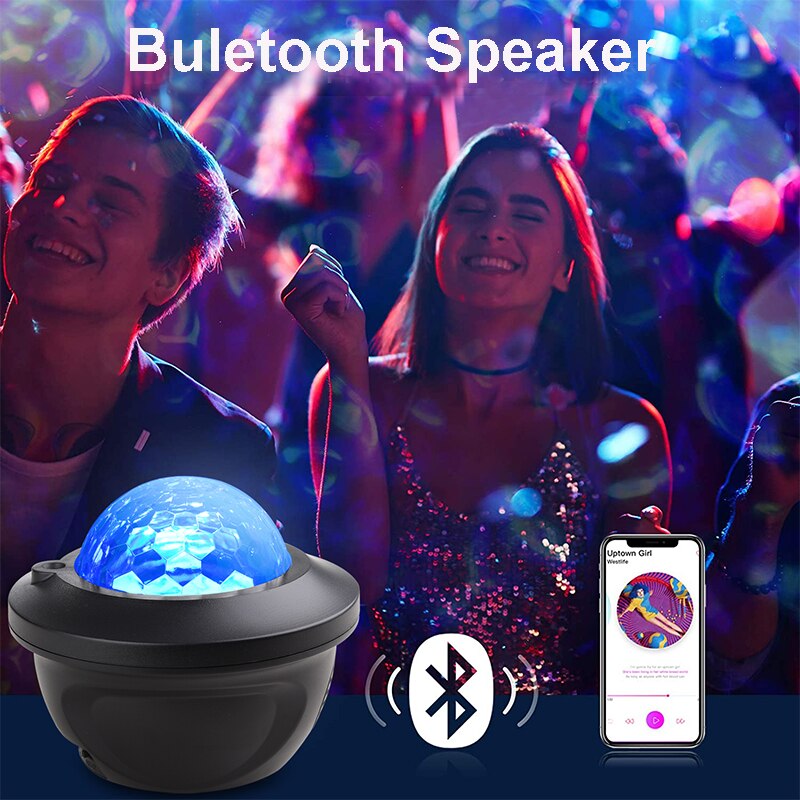 LED Galaxy Bluetooth Speaker Projector